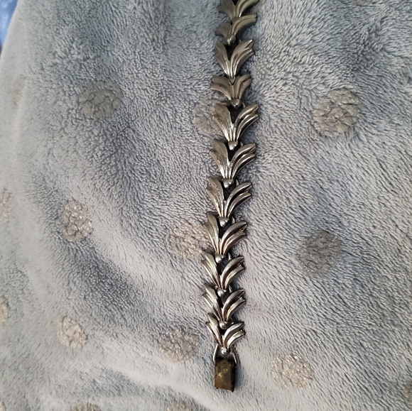 Vintage 50s Bergere Silver-tone Link Bracelet 7" - Picture 2 of 11